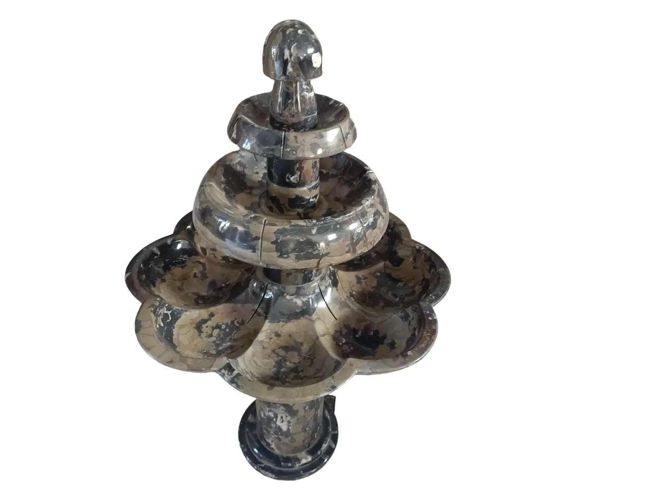 Brown marble fossil, Fountain V1