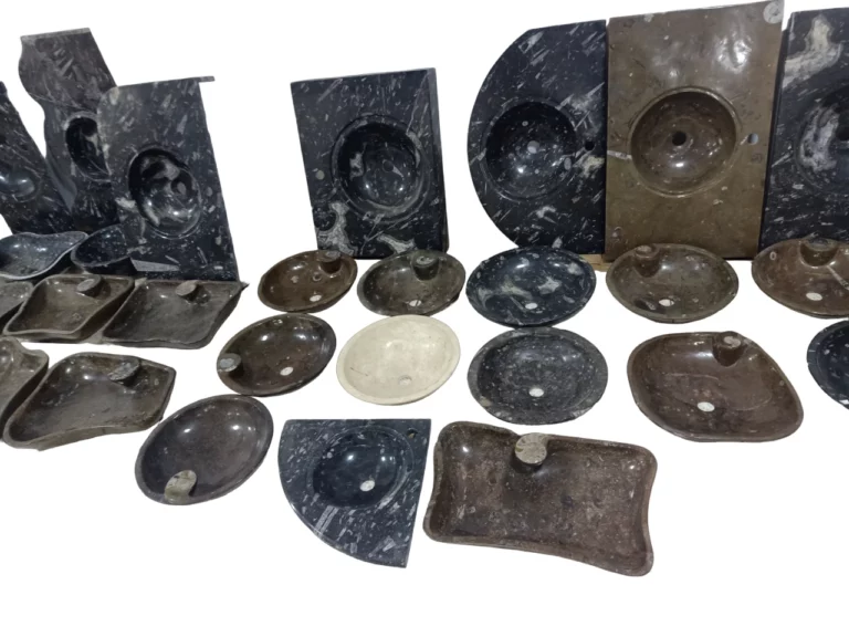 Marble Sinks with fossils